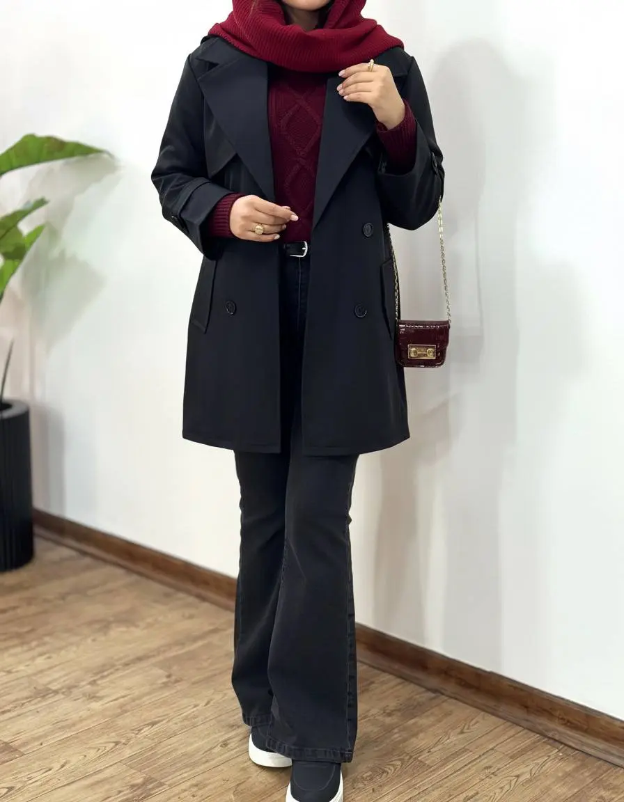 ترنچ کت آستردار آیسو ارکیده